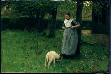 Larener Woman with a Goat